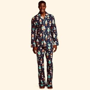 Nick & Nora Nutcracker Flannel Pajama Set Size Xl
